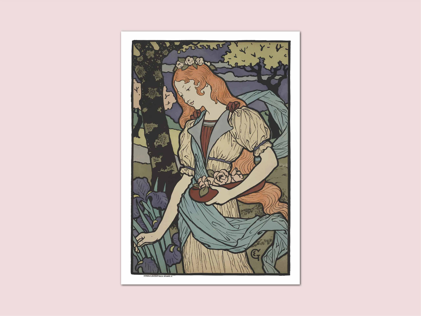 Grafton Gallery Eugene Grasset Vintage Art Nouveau Print
