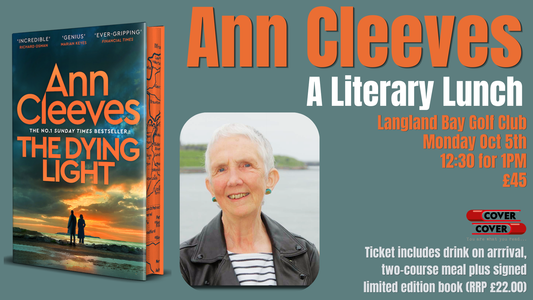 Ann Cleeves. A Literary Lunch at Langland Bay Golf Club.